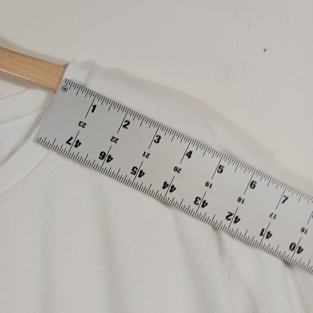 Perfect Moment, Ski Wear, XL "Misty" Sweatshirt, White Terry, Relaxed Silhouette - Picture 8 of 12
